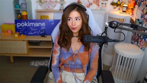 pokimame nip slip|Pokimane panics after accidental wardrobe malfunction on